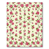 Rose Pink Rose Floral Vintage Area Rug