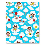 Playful Neko Girls with Balloons Cloud Rug