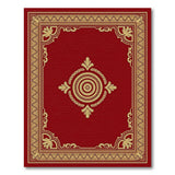 Ornate Red and Gold Border Area Rug