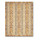 Brown and Tan Heritage Tribal Geometric Brown Tan Area Rug