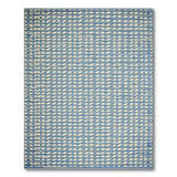 Blue White Diamond Geometric Woven Area Rug