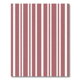 Pink White Vertical Stripe Area Rug