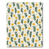 Yellow Floral Vintage Sunny Yellow Daisy Floral Area Rug