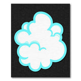 Fluffy Cartoon Cloud Kids Area Rug