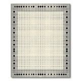 Geometric Modern Black and White Black White Dotted Geometric Area Rug
