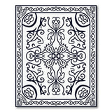 Traditional Persian Intricate Black White Traditional Persian Rug