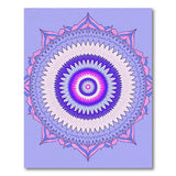 Boho Chic Purple Mandala Area Rug