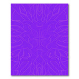 Purple Geometric Line Art Area Rug