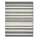 Striped Black and White Black White Striped Woven Area Rug