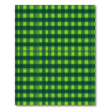 Vibrant Green Checkered Plaid Area Rug