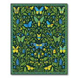 Butterfly Bee Garden Floral Rug