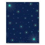 Navy Teal Starburst Area Rug