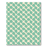 Mint Green Geometric Abstract Area Rug