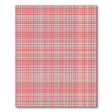 Red Grid Geometric Modern Area Rug