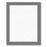 Minimalist Gray Border Area Rug