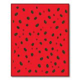 Red Watermelon Fruit Pattern Area Rug