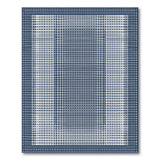 Navy Blue Ombre Dot Area Rug