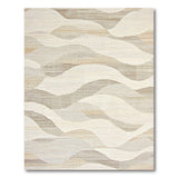 Wavy Abstract Area Wavy Beige Abstract Area Rug
