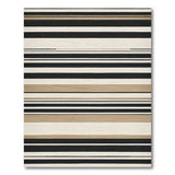 Bold Black White Striped No. 70 Area Rug