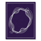 Purple Wavy Abstract Ring Area Rug