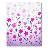 Pink Ombre Floral Area Rug
