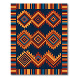 Southwestern Geometric Diamond Multi-Color Rug