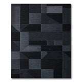 Grey Modern Geometric Grey Area Rug