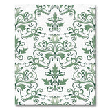 Green Floral Vintage Elegant Green Floral Damask Area Rug