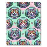 Rainbow Cat Fishbowl Kids Cartoon Area Rug