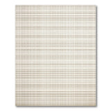 Beige and Neutral Geometric Modern Neutral Beige Grid Woven Area Rug