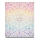 Rainbow Handprint Kids Washable Area Rug