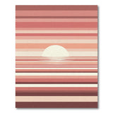 Orange Sunset Horizon Stripe Area Rug