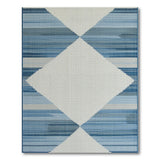 Blue Diamond Geometric Geometric Modern Area Rug