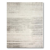 Distressed Grey Plaid Area Rug