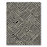 Bold Geometric Black White No. 11 Area Rug