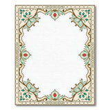 Blue and Teal Traditional Persian Ornate Teal Floral Border Area Rug