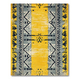 Bold Yellow Southwestern Geometric Area Rug