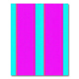 Vibrant Purple Teal Stripe Geometric Area Rug