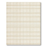 Beige White Plaid Check Area Rug