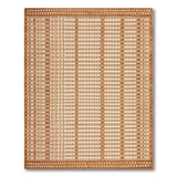 Tan Grid Woven Area Rug