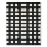 Black and White Bold Black White Grid Modern Area Rug