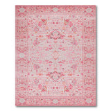 Blush Traditional Persian Blush Pink Persian Medallion Area Rug