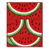 Multi-color and Patterns Fruit Pattern Watermelon Slice Fruit Pattern Area Rug
