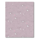 Lavender Floral Line Art Area Rug