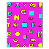 Vibrant Kids Cartoon Alphabet Area Rug