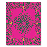Vibrant Pink Abstract Swirl Area Rug