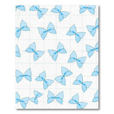 Cute Light Blue Bow Scatter Area Rug
