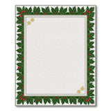 Festive Holly Berry Border Area Rug