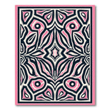 Bold Pink Tribal Geometric Area Rug