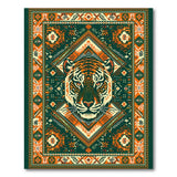 Majestic Tiger Geometric Tribal Area Rug